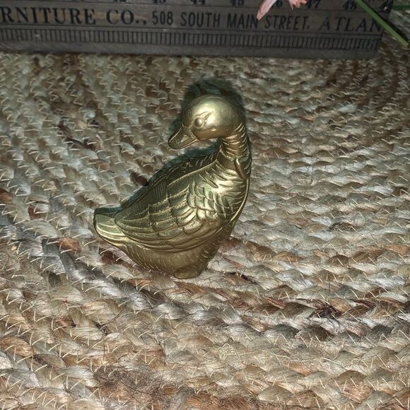 Vintage brass duck - Picture 1 of 5